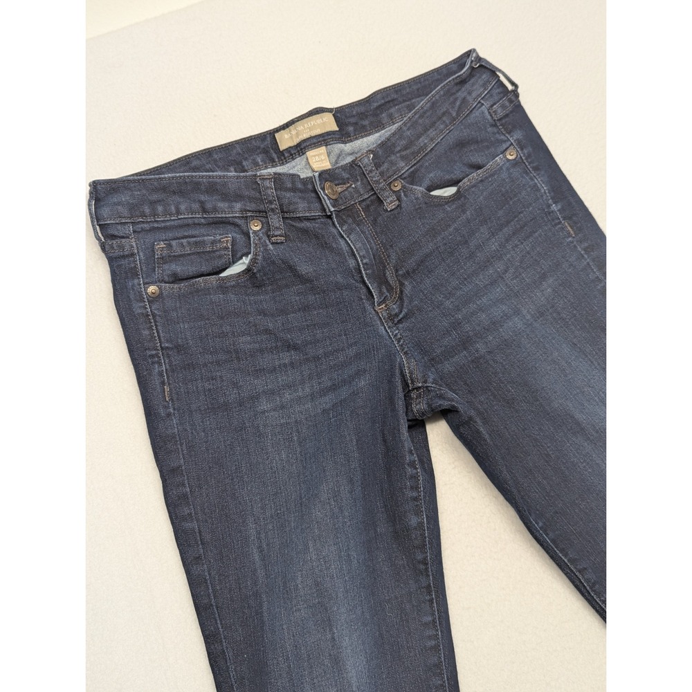 Banana Republic Slim Bootcut Jeans Dark Wash Denim Size 6 Regular